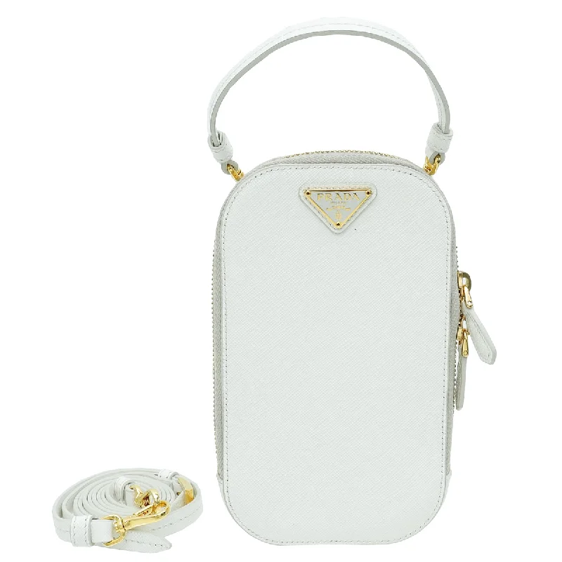 Eco-Friendly And Discounted Bags Prada White Lux Phone Mini Bag Designer Bags At Exclusive Clearance Prices Eco-Friendly And Discounted Bags Prada White Lux Phone Mini Bag Designer Bags At Exclusive Clearance Prices