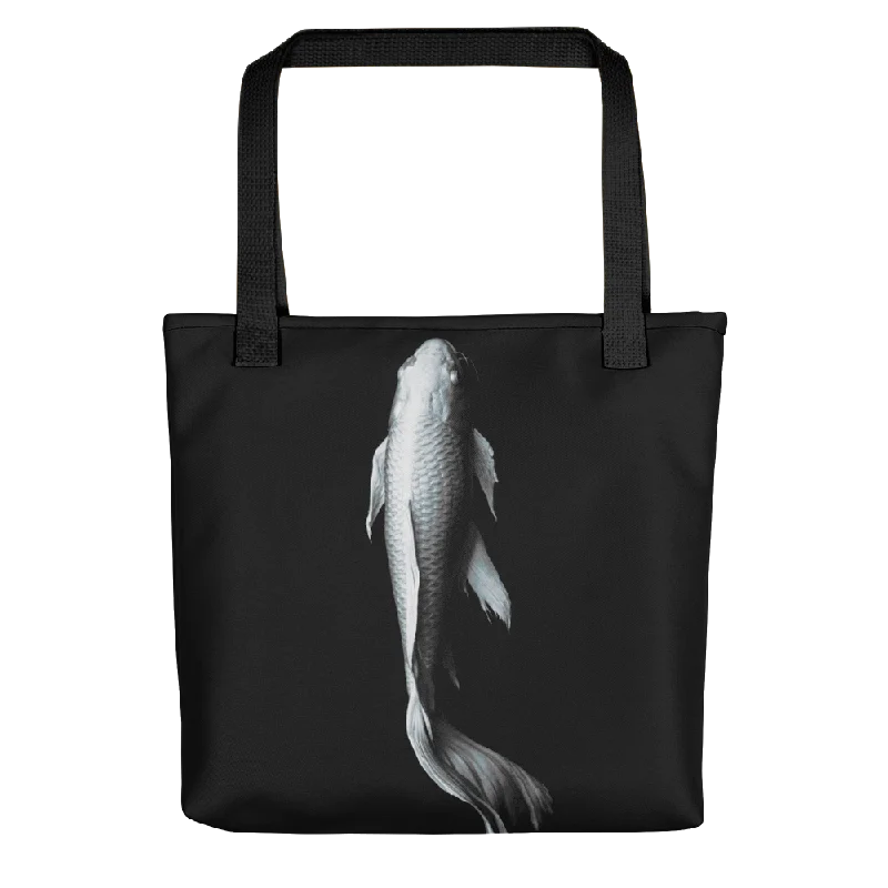 Limited-Time Offer On Trendy Bags White Koi Fish Tote bag Statement Bags, Shop Today Limited-Time Offer On Trendy Bags White Koi Fish Tote bag Statement Bags, Shop Today