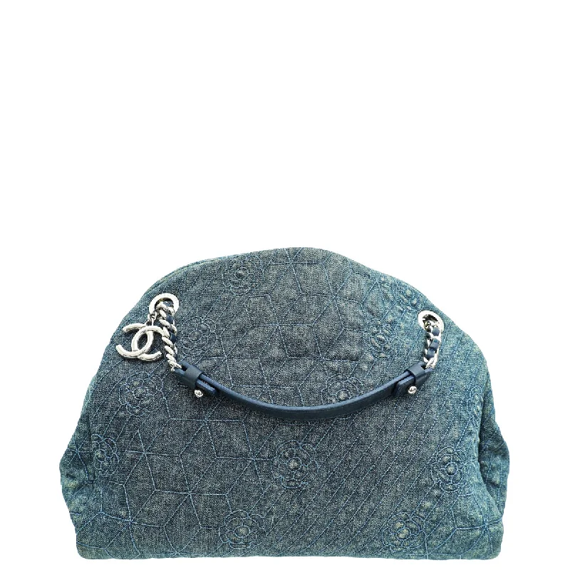 Bold Fashionistas Chanel Blue CC Denim Camellia Just Mademoiselle Bag Upgrade Your Look With Fashionable Bags Bold Fashionistas Chanel Blue CC Denim Camellia Just Mademoiselle Bag Upgrade Your Look With Fashionable Bags