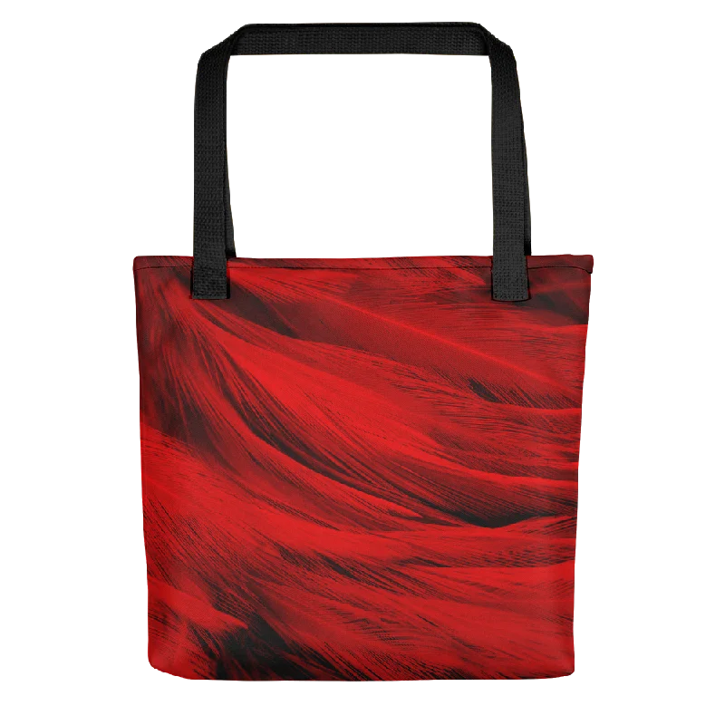Fashionista Sale Red Feathers Tote Bag Stylish Bags At Unbeatable Prices