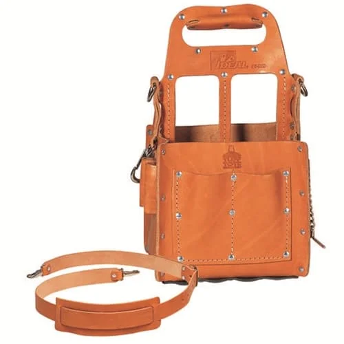 Fashion Sale IDEAL 35-969 Tuff-Tote Tool Carrier with Shoulder Strap, Premium Leather Model Classic Totes, Exclusive Deals Fashion Sale IDEAL 35-969 Tuff-Tote Tool Carrier with Shoulder Strap, Premium Leather Model Classic Totes, Exclusive Deals