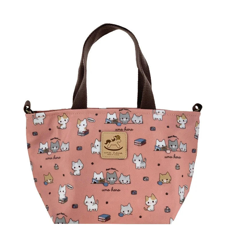 Luxury Bags Coral Meow Cat Mini Travel Tote Sleek Bags, Perfect Prices