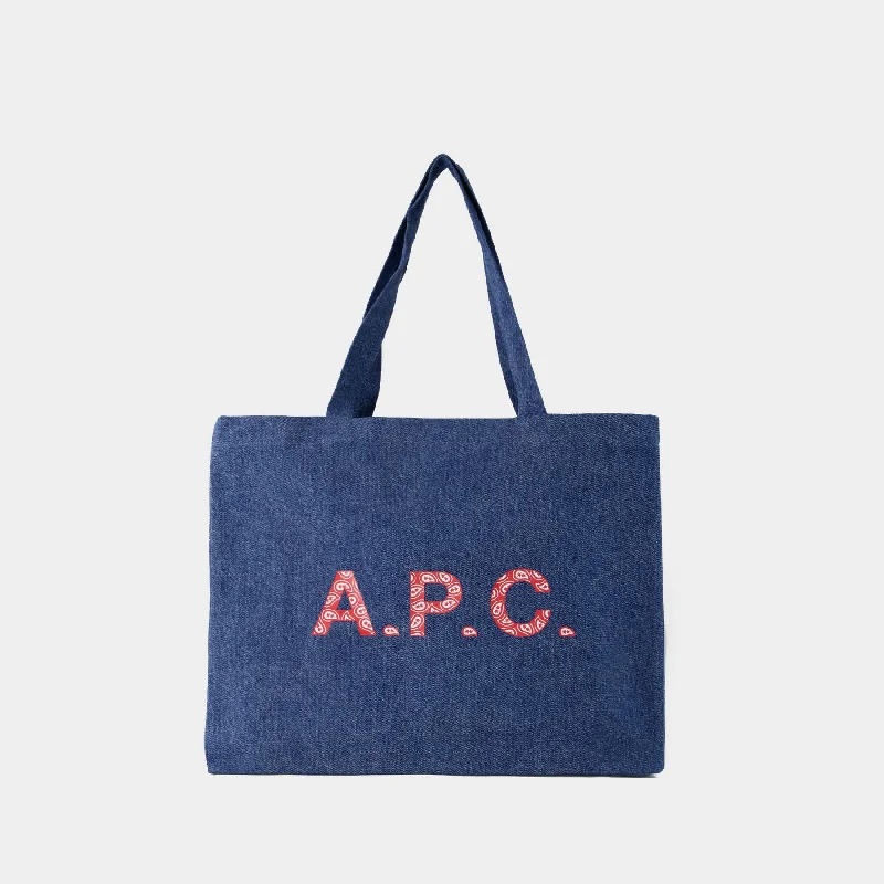 Classy Style Discounts Diane Shopper Bag - A.P.C. - Cotton - Blue Denim Handbag Deals For Every Occasion Classy Style Discounts Diane Shopper Bag - A.P.C. - Cotton - Blue Denim Handbag Deals For Every Occasion