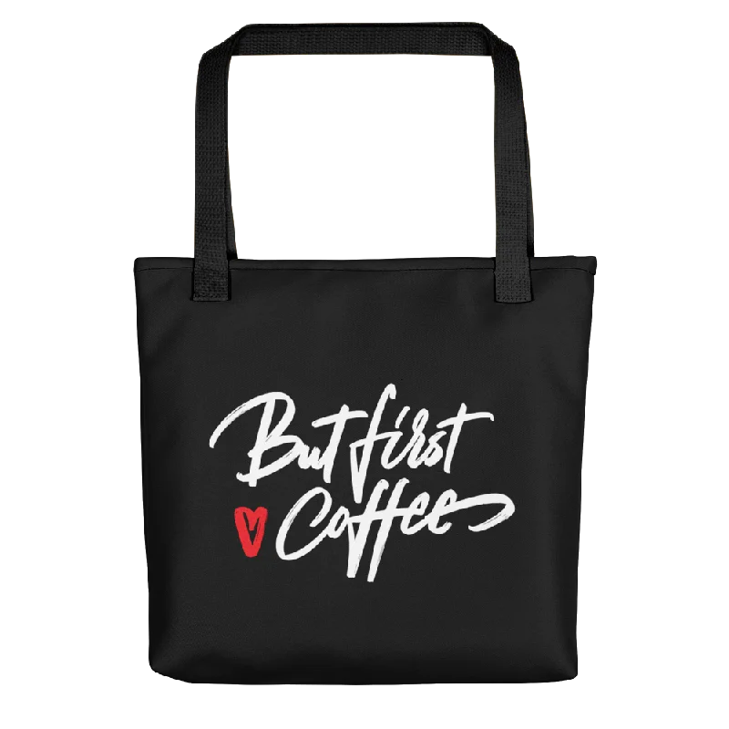 Playful Fashion Offers But First Coffee (Funny) Tote bag Trendy Handbags, Limited-Time Sale Playful Fashion Offers But First Coffee (Funny) Tote bag Trendy Handbags, Limited-Time Sale
