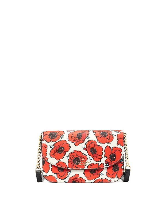 Avant-Garde Style Promotions Kate Spade Kristi Poppy Printed Wallet On String Stylish Totes, Exclusive Savings
