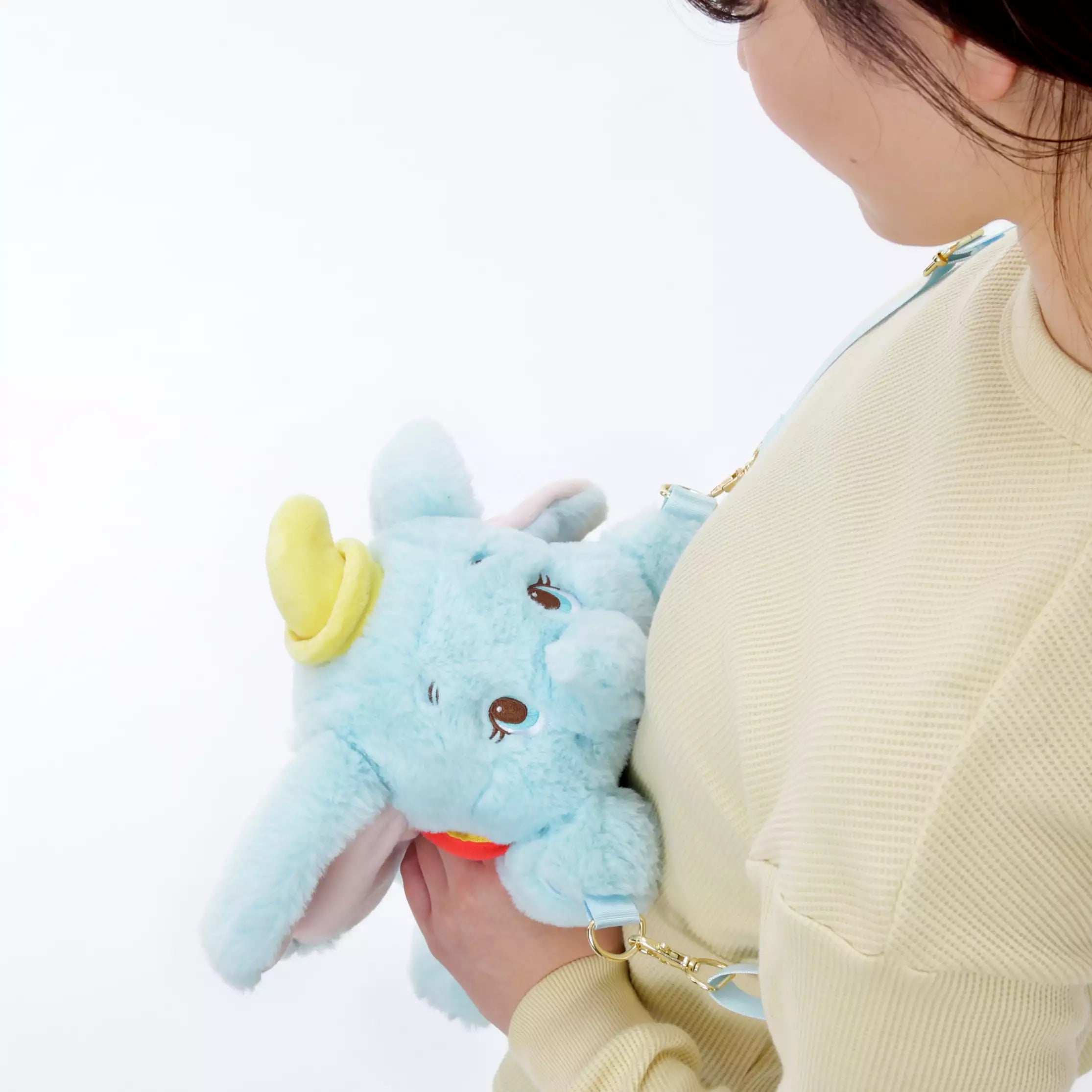 Affordable Luxury Fashion JDS - Tebura Goods x Dumbo Plush Toy Shaped Multi Pochette with Strap Elegant Totes At Limited-Time Prices Affordable Luxury Fashion JDS - Tebura Goods x Dumbo Plush Toy Shaped Multi Pochette with Strap Elegant Totes At Limited-Time Prices