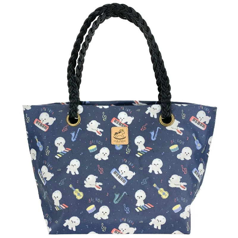 Everyday Elegance Sale Blue Music Bichon Woven Shoulder Tote Handbag Deals You'll Love Everyday Elegance Sale Blue Music Bichon Woven Shoulder Tote Handbag Deals You'll Love