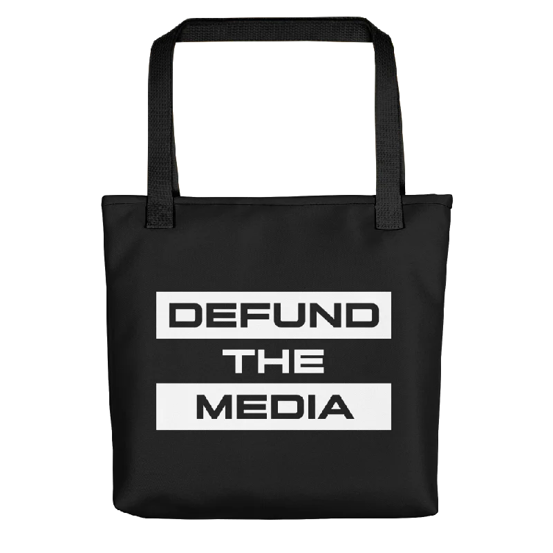 Casual Fashion Defund The Media Extended Black Tote bag High-Fashion Handbags At Reduced Costs Casual Fashion Defund The Media Extended Black Tote bag High-Fashion Handbags At Reduced Costs