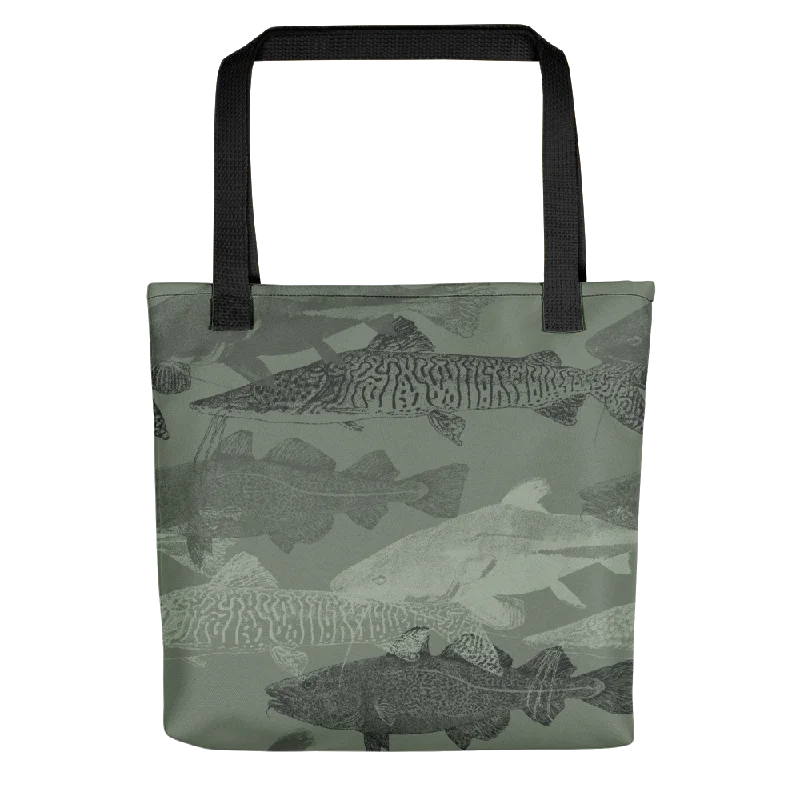 Chic Trend Collection Army Green Catfish Tote bag High-End Bags, Low-End Prices