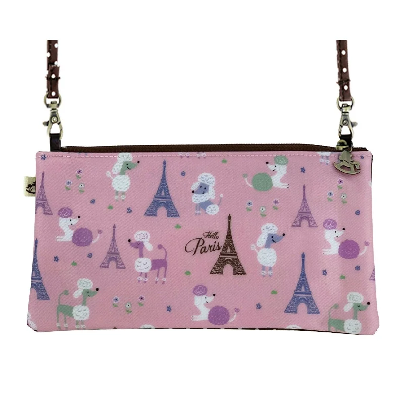 Vintage Bags For Retro And Classic Fashion Lovers Pink Poodle in Paris Rectangular Crossbody Elegant Bags, Limited Stock Vintage Bags For Retro And Classic Fashion Lovers Pink Poodle in Paris Rectangular Crossbody Elegant Bags, Limited Stock