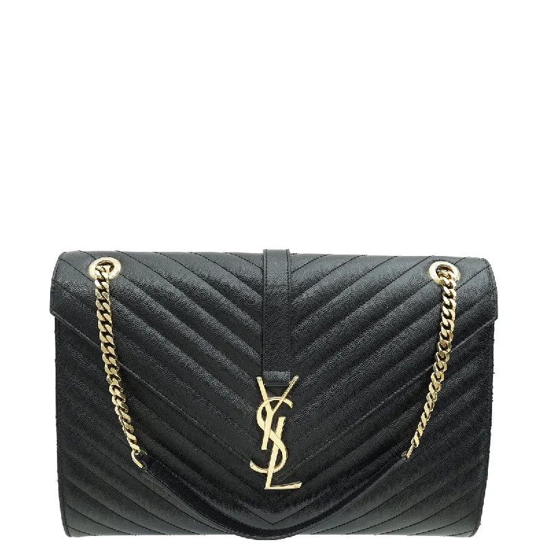 Fashionista Sale YSL Black Monogram Chevron Satchel Large Bag Timeless Handbags Now At Special Discounts Fashionista Sale YSL Black Monogram Chevron Satchel Large Bag Timeless Handbags Now At Special Discounts