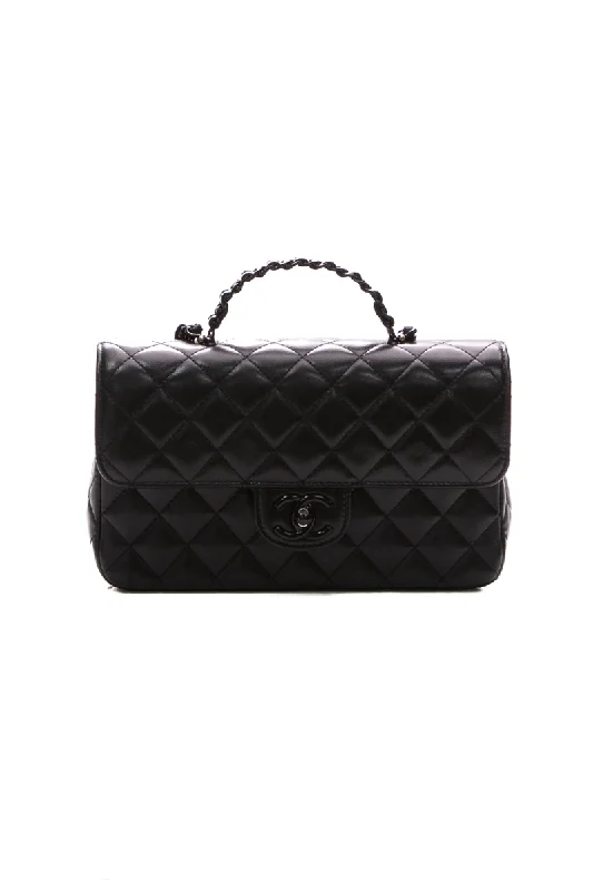 Retro Style Promotions So Black Small Flap Bag With Top Handle Upgrade Your Look With Fashionable Bags Retro Style Promotions So Black Small Flap Bag With Top Handle Upgrade Your Look With Fashionable Bags