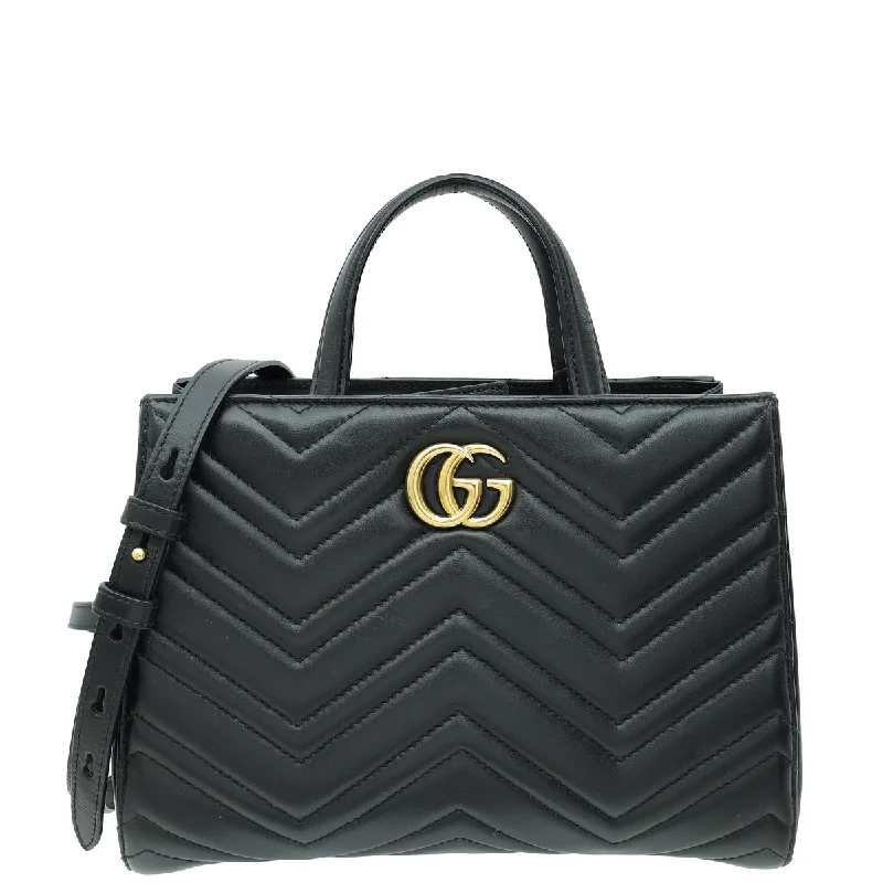 Limited-Time Offer On Trendy Bags Gucci Black GG Marmont Top Handle Tote Small Bag Grab Stylish Bags Before They're Gone Limited-Time Offer On Trendy Bags Gucci Black GG Marmont Top Handle Tote Small Bag Grab Stylish Bags Before They're Gone