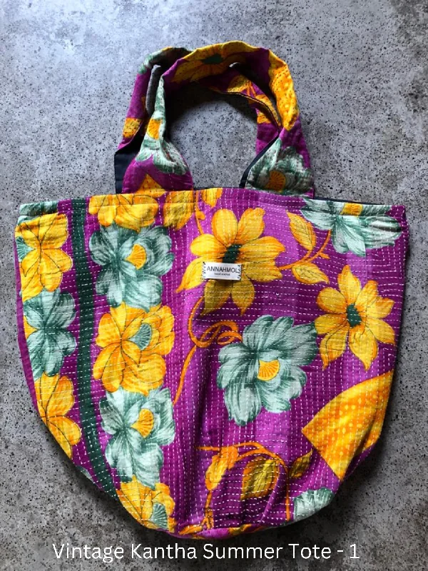Vintage Kantha  Summer Tote 1