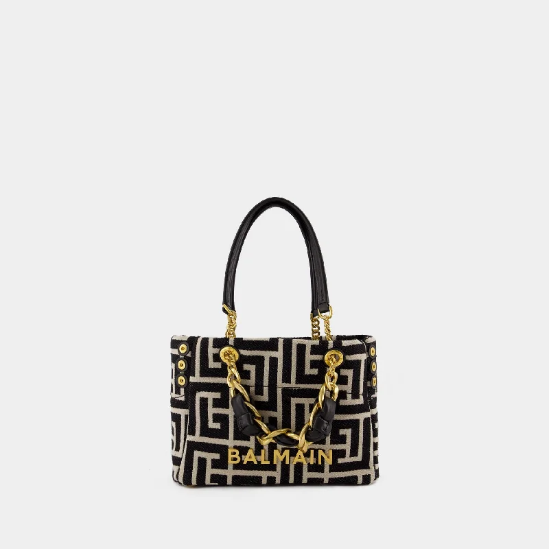 Romantic Valentine's Day Bags With Promotions Small 1945 Soft Shopper Bag - Balmain - Cotton - Ivory/Black Upgrade Your Look With Our Bag Sale Romantic Valentine's Day Bags With Promotions Small 1945 Soft Shopper Bag - Balmain - Cotton - Ivory/Black Upgrade Your Look With Our Bag Sale