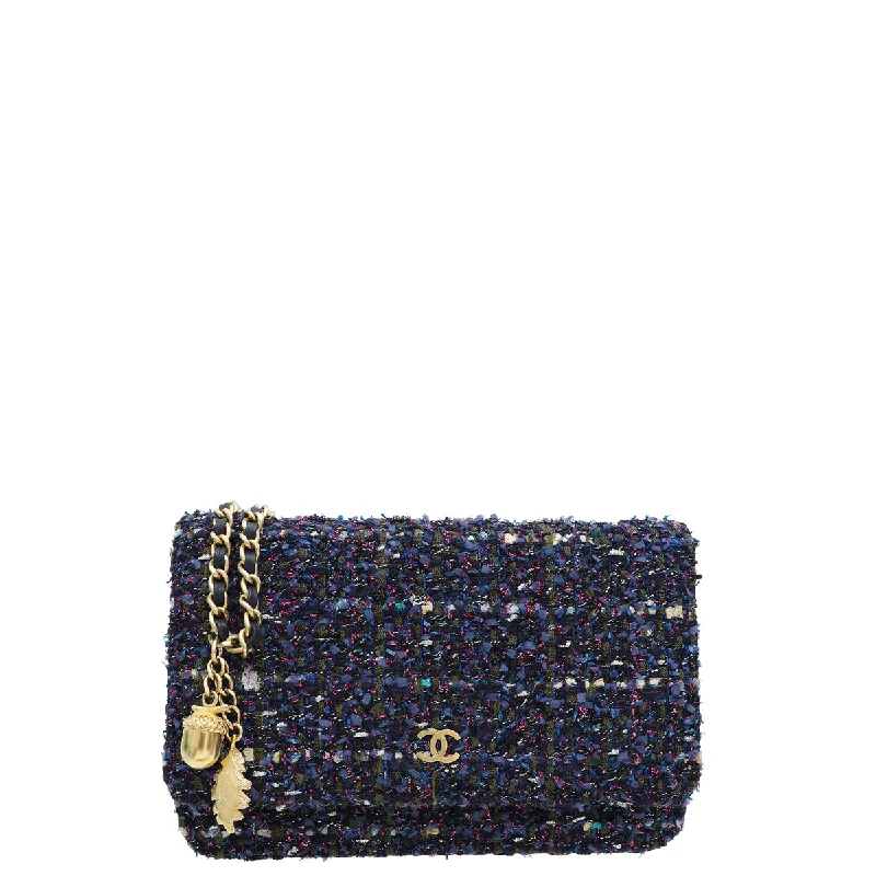 Timeless Style Promotions Chanel Navy Blue CC Classic Tweed Charms Wallet On Chain Affordable Elegance, Grab Yours Timeless Style Promotions Chanel Navy Blue CC Classic Tweed Charms Wallet On Chain Affordable Elegance, Grab Yours