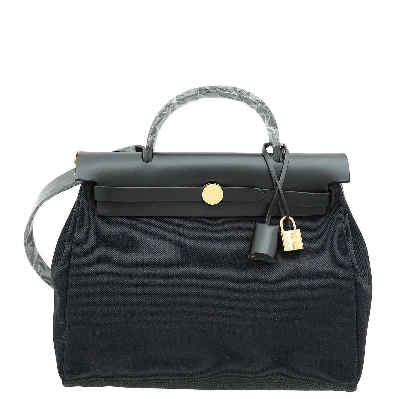 Unleash Your Trendy Side Hermes Noir Military Toile Vache Hunter Herbag Zip Retourne 31 PM Bag The Best Handbag Offers Are Here Unleash Your Trendy Side Hermes Noir Military Toile Vache Hunter Herbag Zip Retourne 31 PM Bag The Best Handbag Offers Are Here
