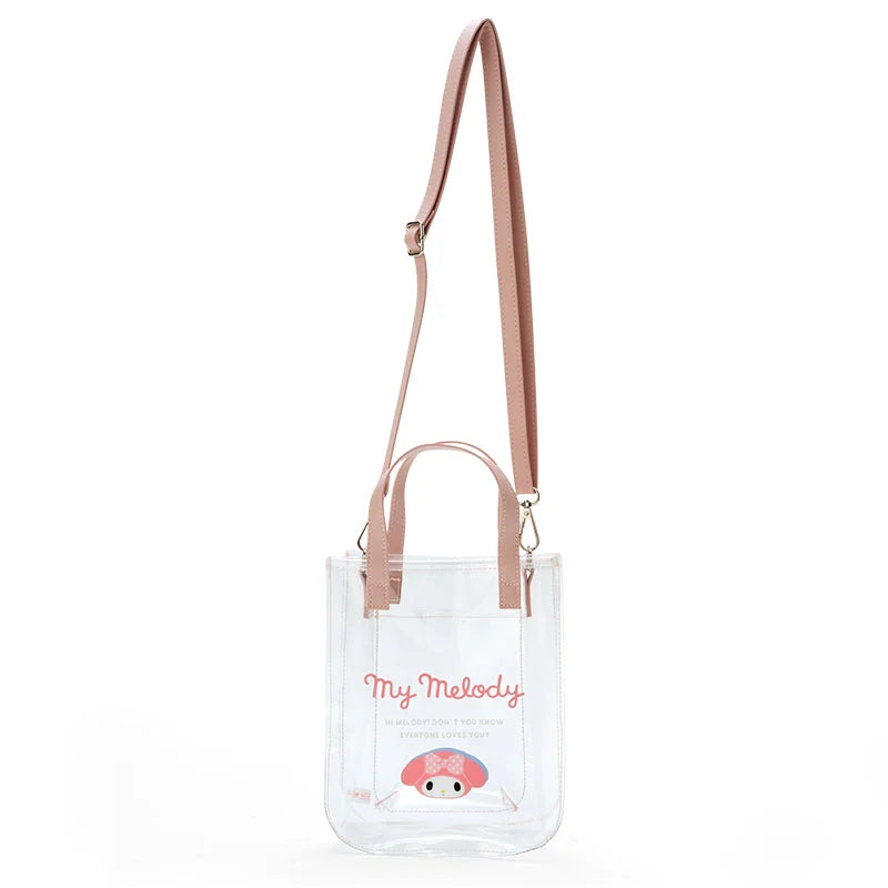 Durable Fashion Picks Japan Sanrio - My Melody Clear Handbag with Shoulder Strap Elegant Bags, Limited Stock Available Durable Fashion Picks Japan Sanrio - My Melody Clear Handbag with Shoulder Strap Elegant Bags, Limited Stock Available