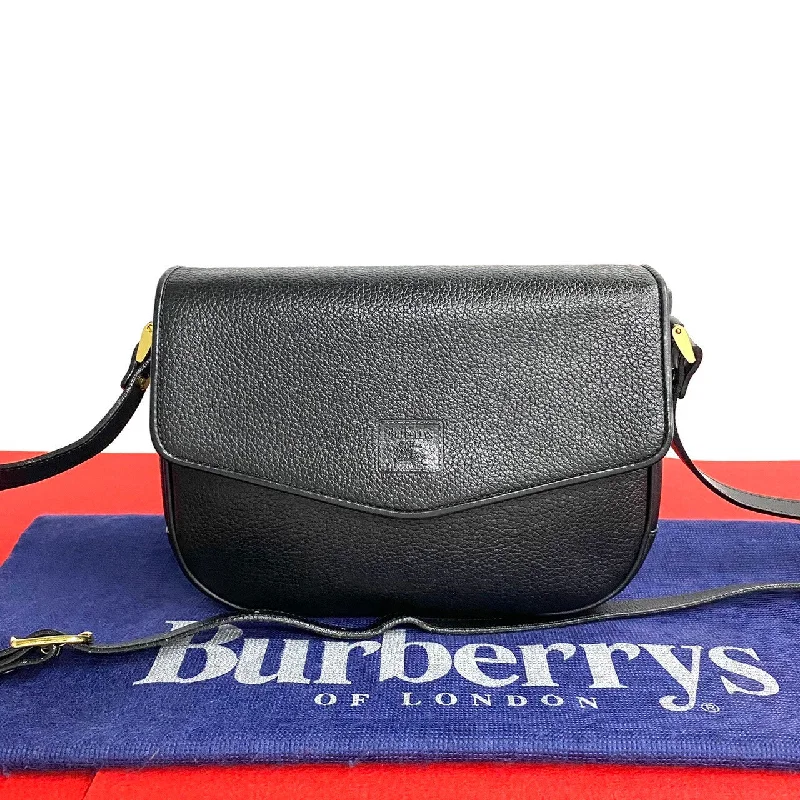 Discounted Designer Bags For Clearance Events Burberry Vintage Leather Shoulder Bag Black The Bag Sale You've Been Waiting For Is Here
