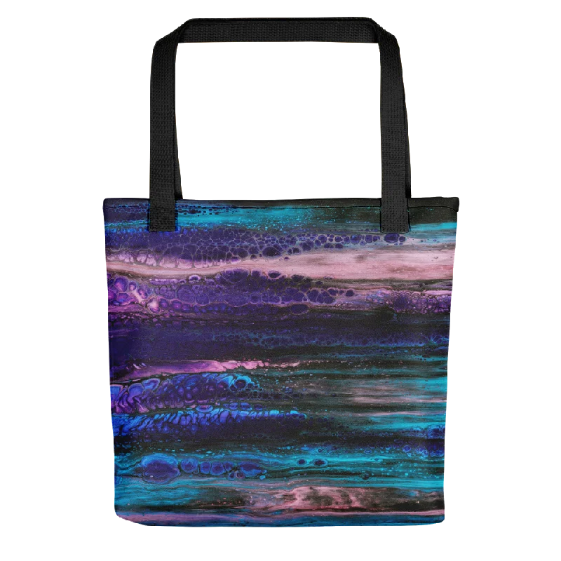 Casual Chic Purple Blue Abstract Tote Bag Designer Bags At Low Prices