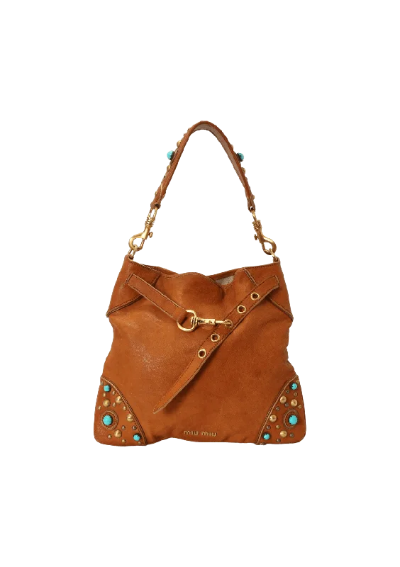 Tote Bag For Office Use LEATHER STUDDED HOBO Your Perfect Bag At The Perfect Price