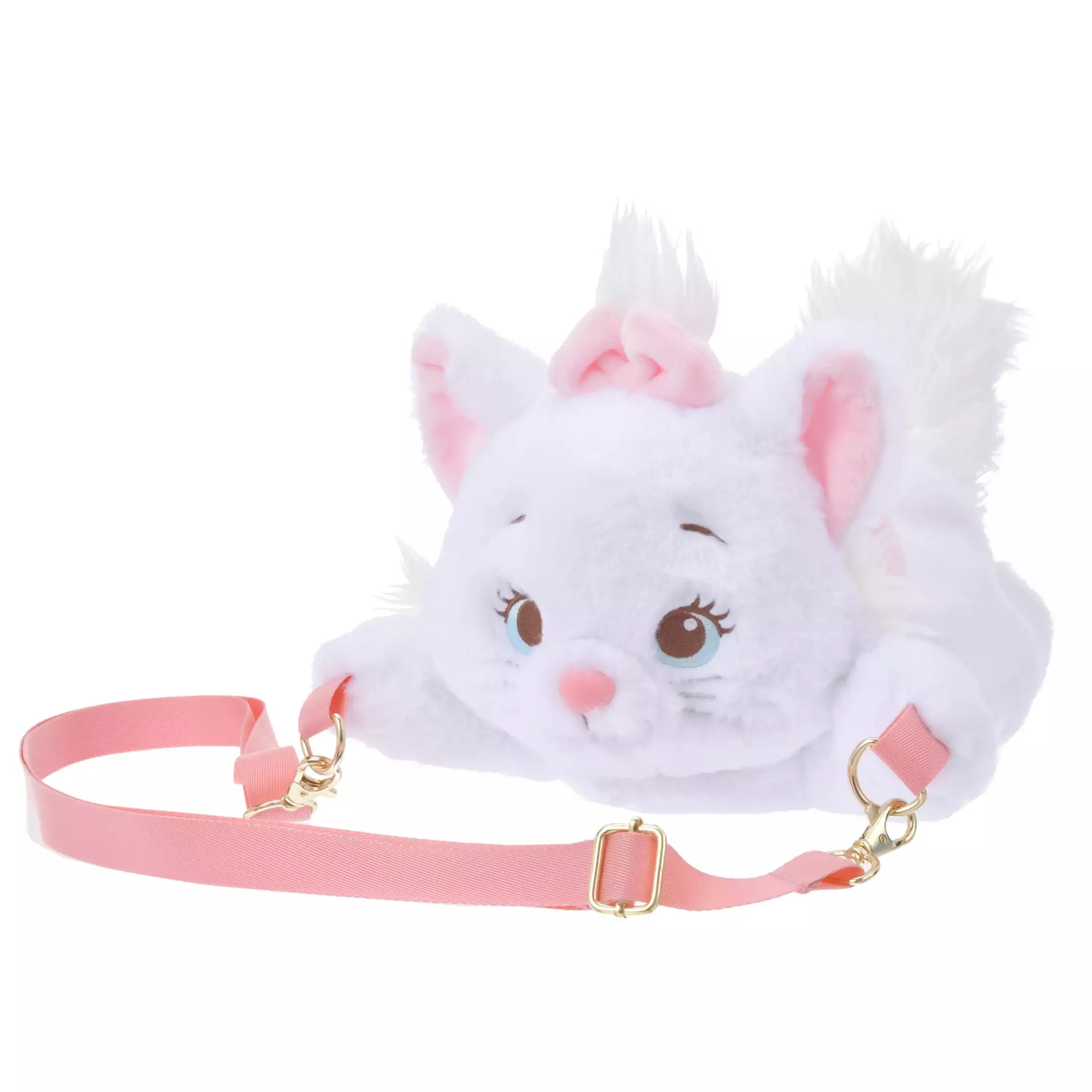 Edgy Fashion Deals JDS - Tebura Goods x Marie Plush Toy Shaped Multi Pochette with Strap Stylish And Durable Handbags At Great Value Edgy Fashion Deals JDS - Tebura Goods x Marie Plush Toy Shaped Multi Pochette with Strap Stylish And Durable Handbags At Great Value