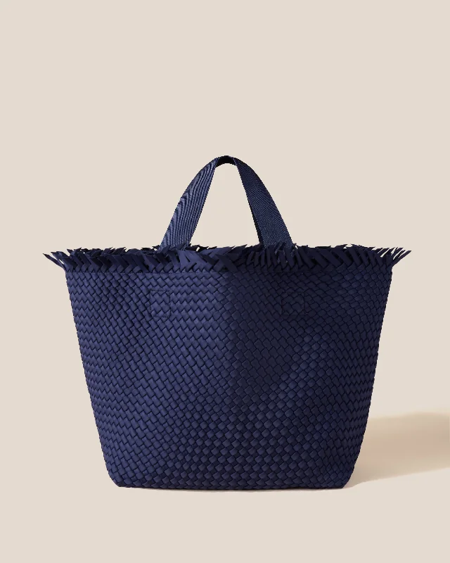 Elegant And On-Sale Evening Bags Havana Large Tote | Ink Blue Trendy Purses At Exclusive Promotional Rates
