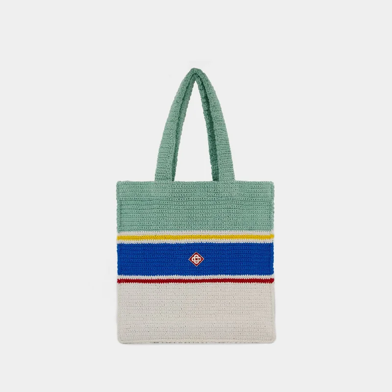 Contemporary Chic Promotions Crochet Shopper Bag - Casablanca - Cotton - Multicolor Affordable Elegance, Grab Yours Contemporary Chic Promotions Crochet Shopper Bag - Casablanca - Cotton - Multicolor Affordable Elegance, Grab Yours