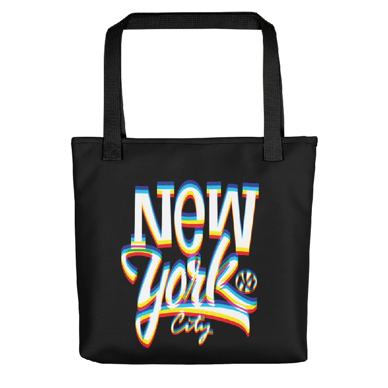 Premium Style Offers New York City Glitch Tote bag Premium Bags, Special Prices