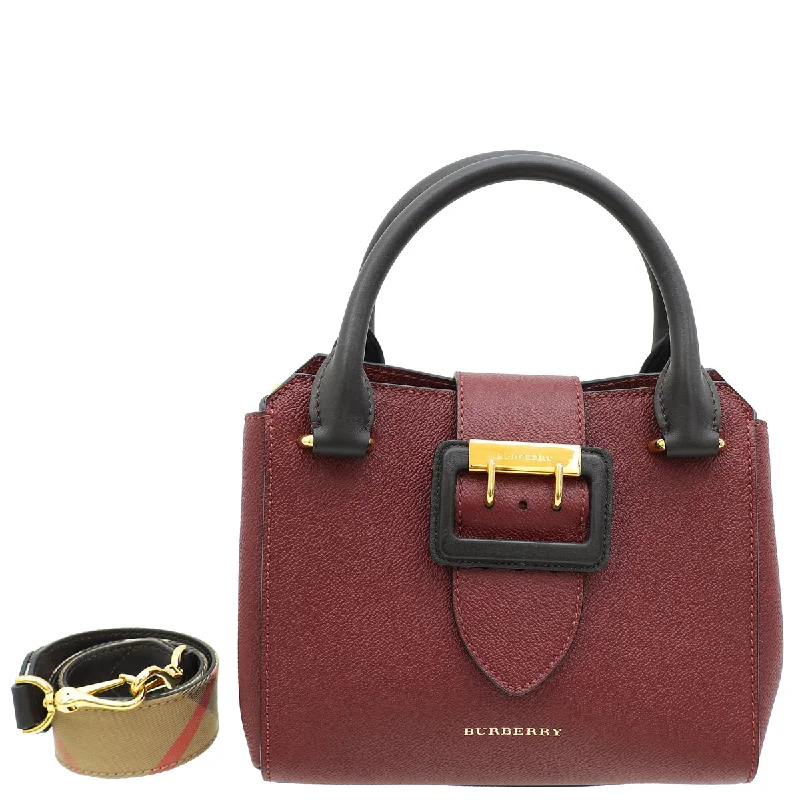 Special Offers Burberry Bicolor Buckle Tote Small Bag Iconic Handbags At Unbeatable Prices Special Offers Burberry Bicolor Buckle Tote Small Bag Iconic Handbags At Unbeatable Prices