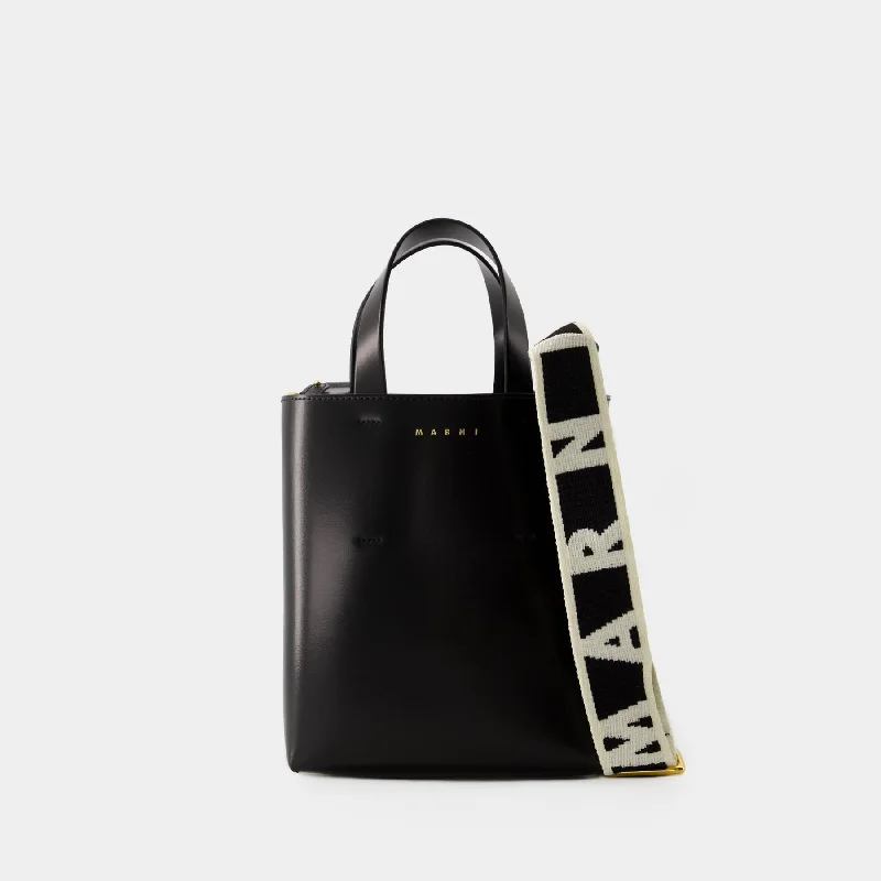 Evening Elegance Museo Mini Crossbody - Marni - Leather - Black Trendy Purses, Limited Offer Evening Elegance Museo Mini Crossbody - Marni - Leather - Black Trendy Purses, Limited Offer