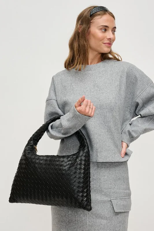 Limited Stock Leah Woven Hobo Stylish Handbags At Unbeatable Discounts