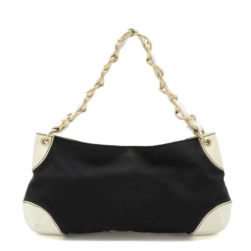 Limited Edition Bags For Collectors Chanel Canvas/Leather Coco Mark Chain Shoulder Bag A20825 Timeless Handbags At Reduced Prices