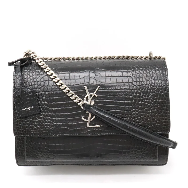 Hot Brand Discounts Yves Saint Laurent Sunset Large Shoulder Bag Black Must-Have Bags With Big Savings Hot Brand Discounts Yves Saint Laurent Sunset Large Shoulder Bag Black Must-Have Bags With Big Savings