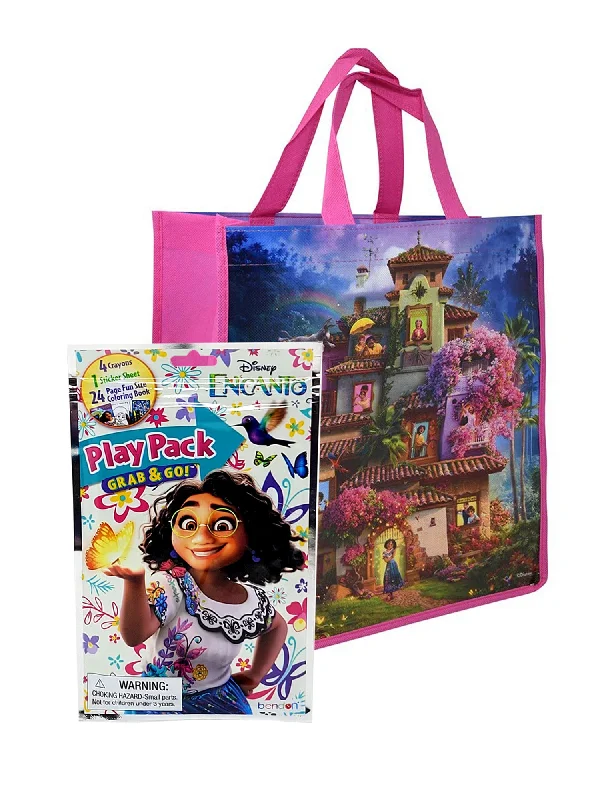 Eco-Friendly Bags With Discounts Encanto 12" Tote Bag Purple w/ Disney Grab-n-Go Play Pack Stickers Crayons set Fashionable Bags At Must-Have Prices Eco-Friendly Bags With Discounts Encanto 12" Tote Bag Purple w/ Disney Grab-n-Go Play Pack Stickers Crayons set Fashionable Bags At Must-Have Prices