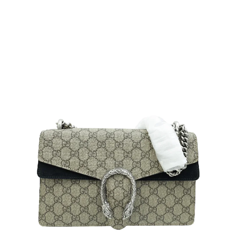 Bags For Sporty And Athletic Styles Gucci Bicolor GG Supreme Dionysus Small Shoulder Bag Affordable Luxury With Top-Quality Handbags Bags For Sporty And Athletic Styles Gucci Bicolor GG Supreme Dionysus Small Shoulder Bag Affordable Luxury With Top-Quality Handbags