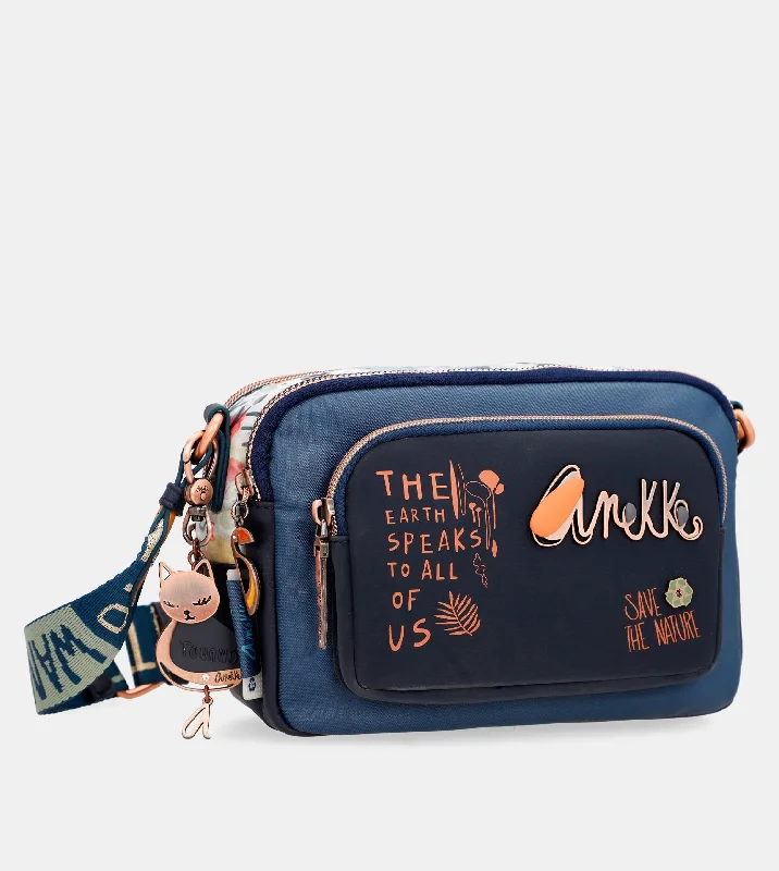 Urban Elegance Deals Nature Pachamama navy blue crossbody bag anekke High-Fashion Handbags At Reduced Costs