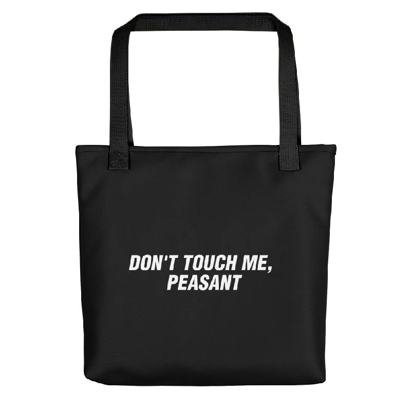 Vibrant Bags With Discounts Don't Touch Me, Peasant Funny Tote bag Premium Quality Bags, Budget Prices Vibrant Bags With Discounts Don't Touch Me, Peasant Funny Tote bag Premium Quality Bags, Budget Prices