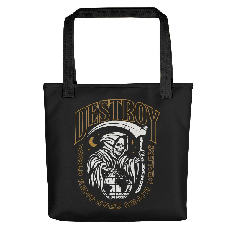 Bags For Playful And Chic Styles Destroy World Tote bag The Ultimate Sale On Must-Have Handbags Bags For Playful And Chic Styles Destroy World Tote bag The Ultimate Sale On Must-Have Handbags