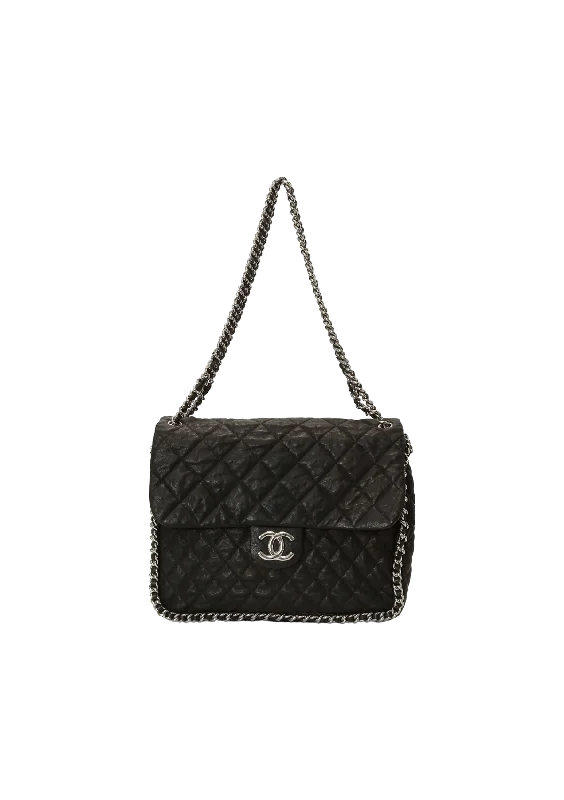 Minimalist Fashion Sale CHAIN AROUND MAXI FLAP BAG Luxury Bags, Budget Prices
