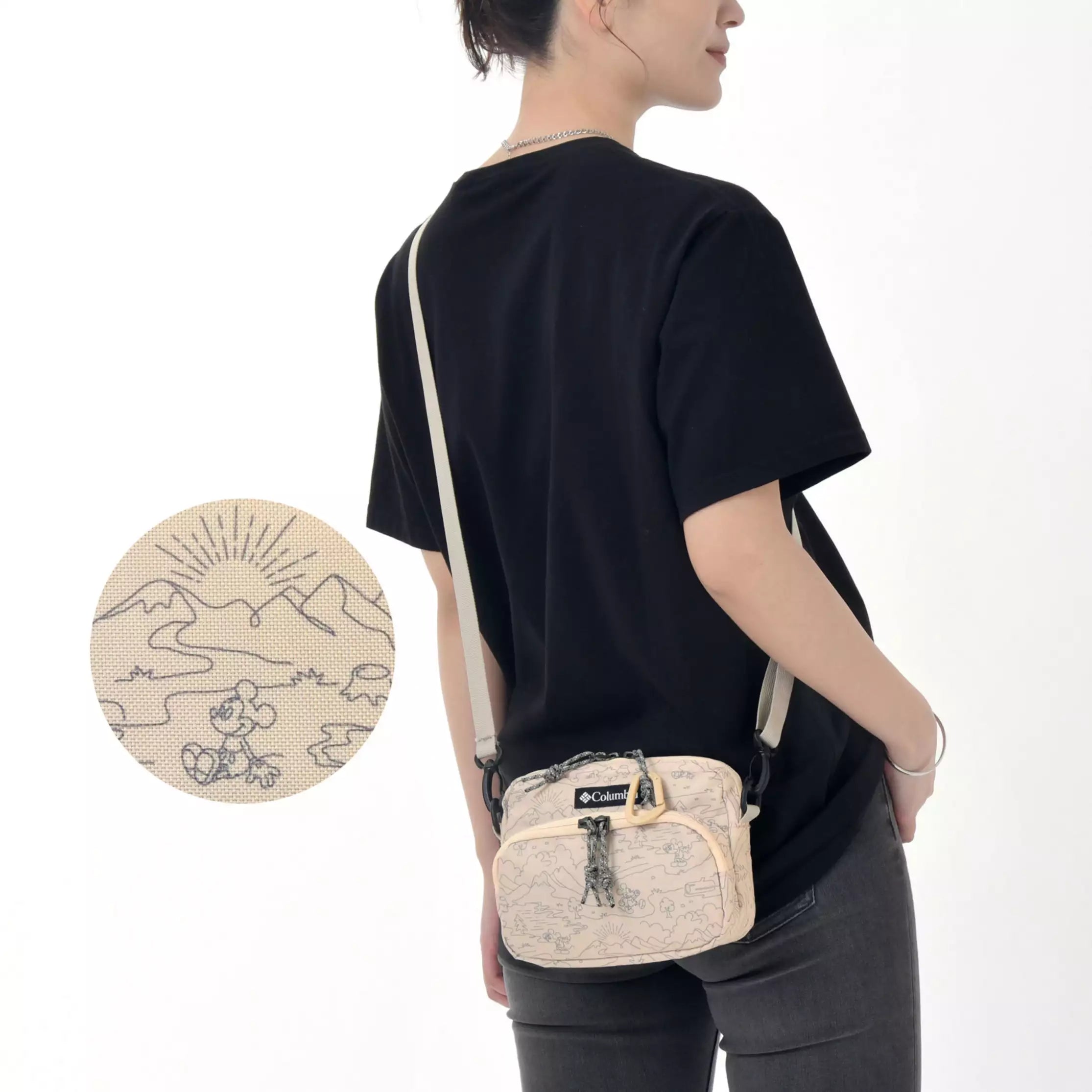 Uxury Designer Handbag Brands JDS - Disney Outdoor Collection x [Columbia] Mickey Shoulder Bag Luxury Handbags At Budget-Friendly Rates