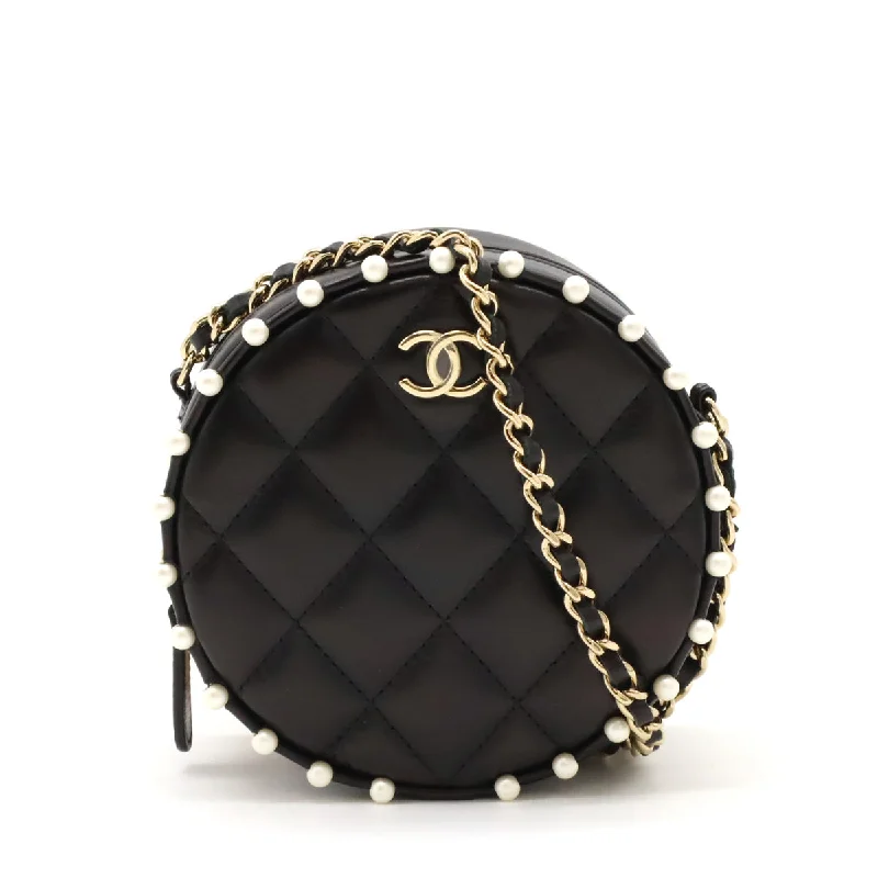 Retro Style Promotions Chanel Leather Faux Pearl Round Chain Shoulder Bag The Ultimate Sale On Must-Have Handbags Retro Style Promotions Chanel Leather Faux Pearl Round Chain Shoulder Bag The Ultimate Sale On Must-Have Handbags