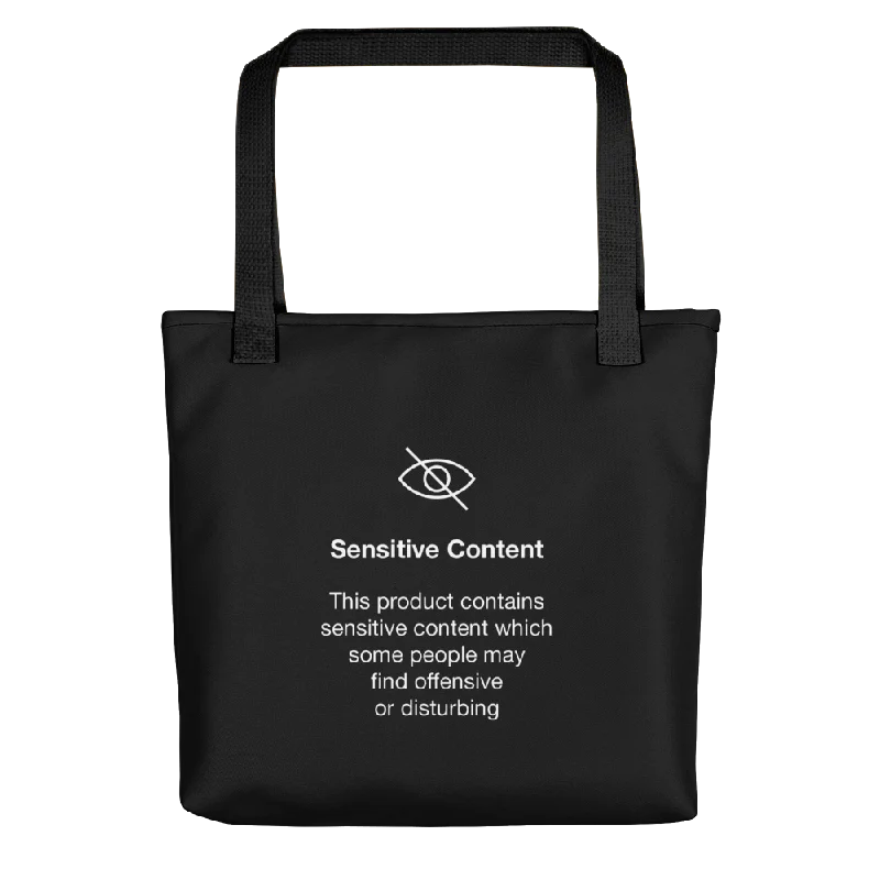 Limited Time Sensitive Content (Funny) Tote bag Carry Elegance For Less