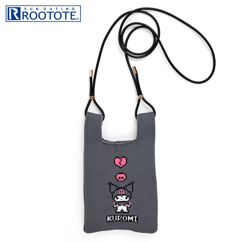 Latest Fashion Japan Sanrio - Kuromi ROOTOTE Knit Shoulder Bag Designer Bags At Lower Prices Latest Fashion Japan Sanrio - Kuromi ROOTOTE Knit Shoulder Bag Designer Bags At Lower Prices