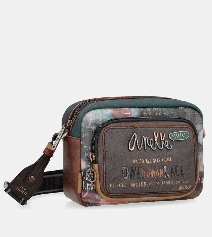 Bags For Outdoor Adventures Respect shoulder bag with front pocket Luxury Handbags, Budget-Friendly Bags For Outdoor Adventures Respect shoulder bag with front pocket Luxury Handbags, Budget-Friendly