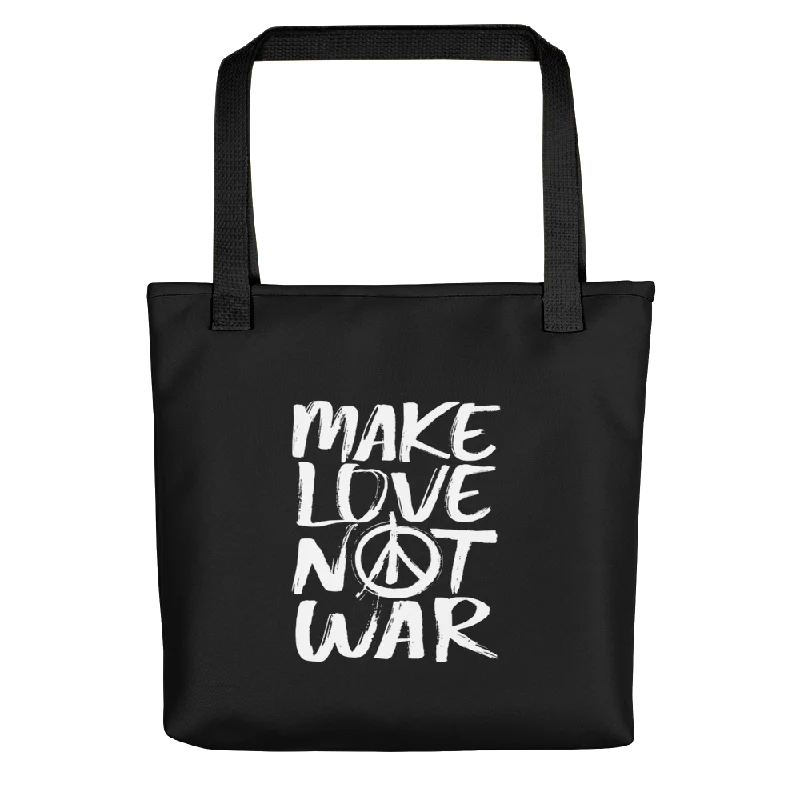 Vintage Bags For Retro And Classic Fashion Lovers Make Love Not War (Funny) Tote bag Trendy Backpacks With Big Discounts Vintage Bags For Retro And Classic Fashion Lovers Make Love Not War (Funny) Tote bag Trendy Backpacks With Big Discounts