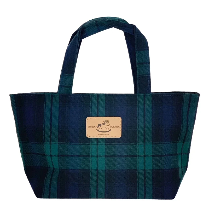 Fashion Forward, Function First Green & Blue Tartan Plaid Small Handbag Trendy Bags, Huge Savings