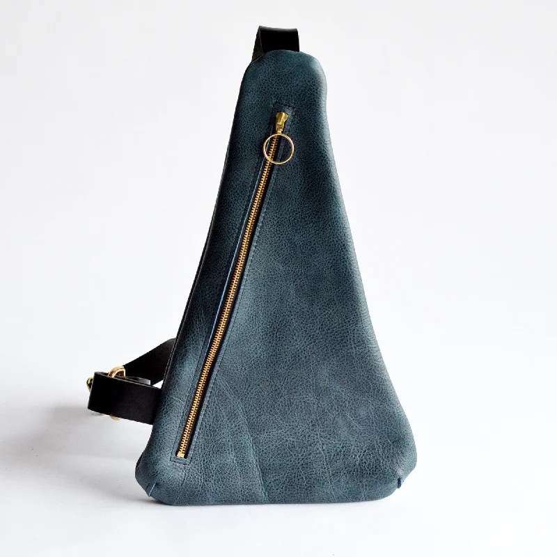 Trendy Looks On Sale Triangle Sling Bag - Pebbled Navy Blue Slouchy Leather Trendy Purses, Limited Offer Trendy Looks On Sale Triangle Sling Bag - Pebbled Navy Blue Slouchy Leather Trendy Purses, Limited Offer