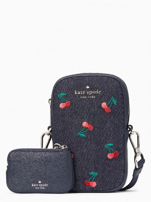 Unbeatable Prices Kate Spade Cherry Embroidered Denim Rosie Phone Crossbody Exclusive Discounts On Stylish Handbags Unbeatable Prices Kate Spade Cherry Embroidered Denim Rosie Phone Crossbody Exclusive Discounts On Stylish Handbags