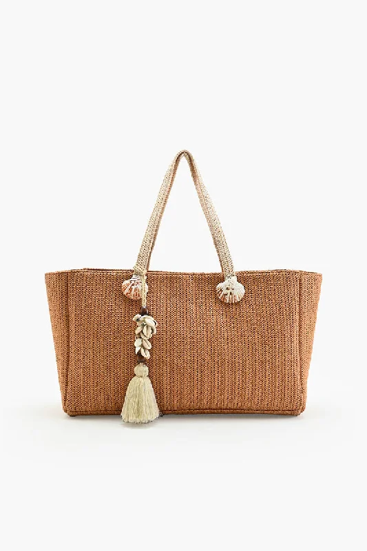 Cozy Chic Promotions Raffia Reef Shell Tote Chic Bags, Shop Now